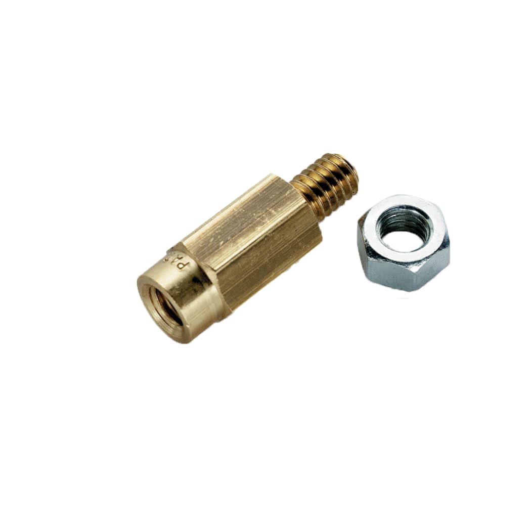 WIRTHCO 30600 Battery Doctor WirthCo 30600 Top Post Battery Terminal Bolt and Nut Extender, Solid Brass, 5/16-18 Stud, 1.44 Inch Overall Length, 1/2 Inch Hex