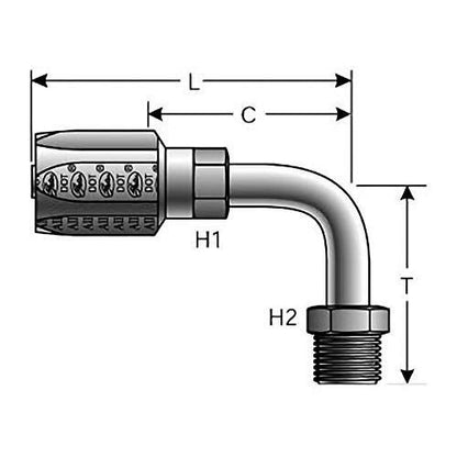 Gates G34504-0606 HYDRAULIC COUPLING-FIELD ATTACHABLE