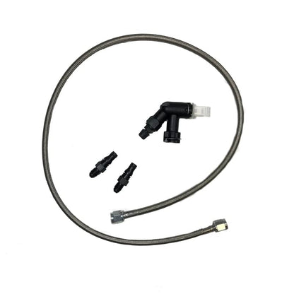 MCLEOD 139252 McLeod Line Assy Mustang 2005-Up 36in W/Male Wire Clip Fittings & Elbow Bleeder (139252)