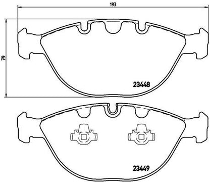 BREMBO P06028 Brembo P06028 Low-Met Front Disc Brake Pad Set BMW OE# 34116761282