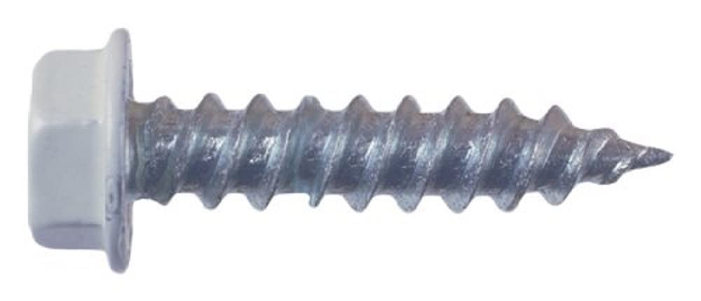 AP PRODUCTS 012-TR50W 8 X 3/4 AP Products 012-TR50 W 8 X 3/4 White Hex Washer Head Screw - Pack of 50