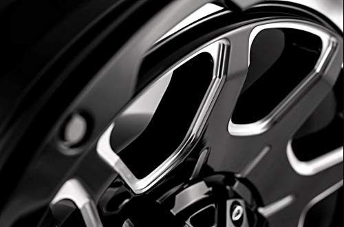 Grid Wheels GD15-17090237M-108 Grid Off-Road GD15 Custom Wheel - 17x9, -12 Offset, 6x135 Bolt Pattern, 108mm Hub - Gloss Black with Milled Accents Rim