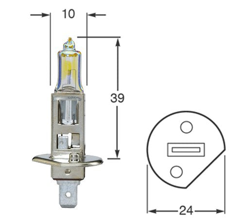 HELLA H83115061 Hella H83115061 Bulb H1 12V 100W Ylw Str, Multi