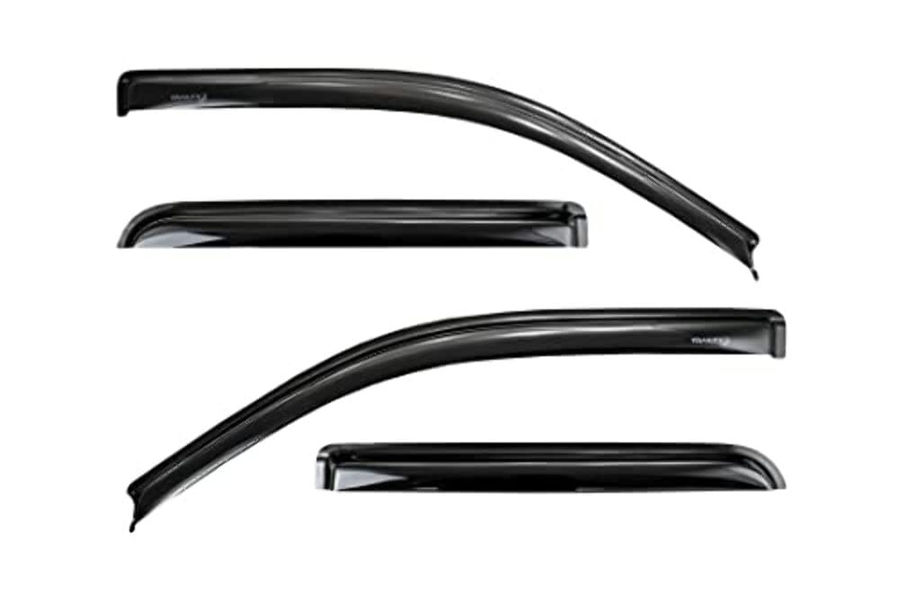 TRAILFX 4974H TrailFX Rainguard Window Vents Fits Ford F-150 SuperCab 2015-2025 Smoked Acrylic Low Profile Tape-On Side 4 Piece Window Deflectors TrailFX 4974H
