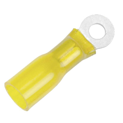PACER TE10-10R-100 Pacer 12-10 AWG Heat Shrink Ring Terminal - #10 Stud Size - 100 Pack