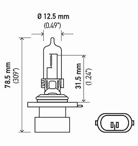 Hella 9005XS Standard Halogen Bulb, 12 V, 65W