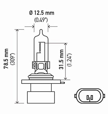 Hella 9005XS Standard Halogen Bulb, 12 V, 65W