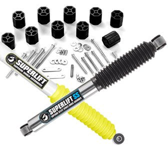 SUPERLIFT 016-2 RealTruck SUPERLIFT SUSPENSION 1.5" Rear Lift Blocks | 2-Piece Set | 016-2 | Universal Application with 5/8 pins