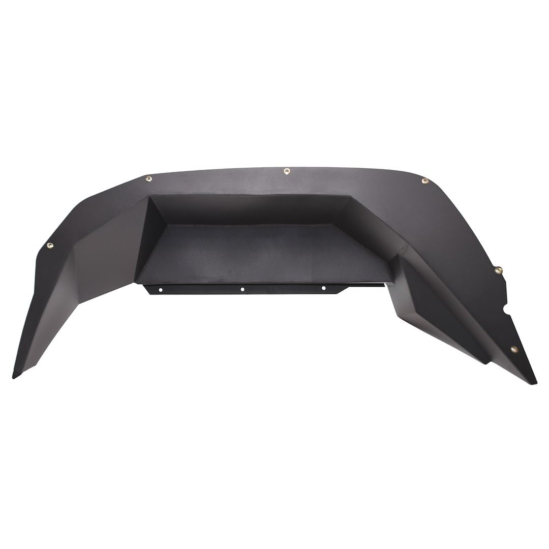 TRAILFX JL010RI TrailFX Fender Well Liners Fits Jeep Gladiator JT 2020-2025 Set of 2 Rear Black Powder Coated Liners Aluminum with Mounting Hardware TrailFX JL010RI