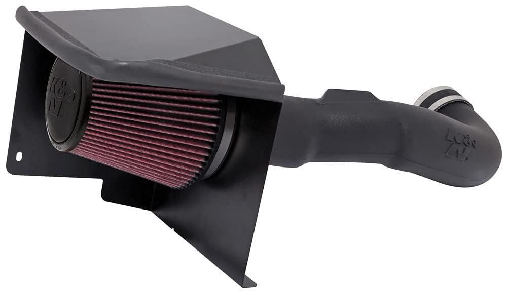 K&N FILTER 57-3070 K&N Cold Air Intake System: High-Flow Air Filter, Increase Performance & Towing: Compatible with 2009-2014 Chevy/GMC/Cadillac Silverado, Suburban, Tahoe, Sierra, Yukon, Escalade, Avalanche, 57-3070
