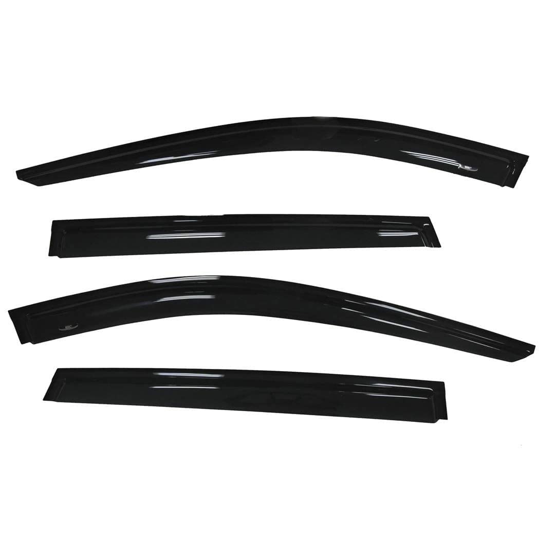 TRAILFX 4827H TrailFX Rainguard Window Vents Fits Nissan Rogue 2014-2020 Smoke Acrylic Low Profile Tape-On Side Four Piece Window Deflectors TrailFX 4827H