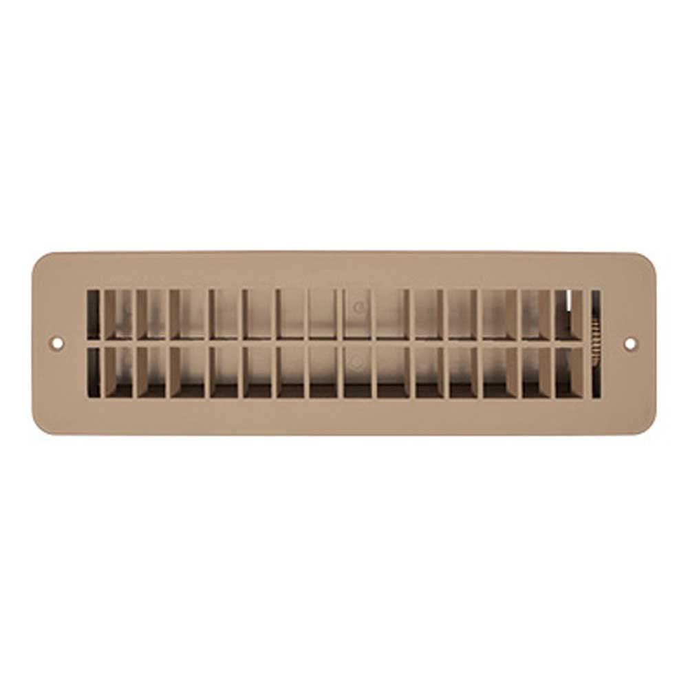 RV DESIGNER H861 RV Designer H861 - Plastic Floor Vent Register with Damper, Tan