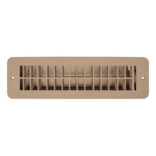 RV DESIGNER H861 RV Designer H861 - Plastic Floor Vent Register with Damper, Tan