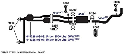 AP EXHAUST 54943 AP Exhaust Products 54943 Exhaust Tail Pipe