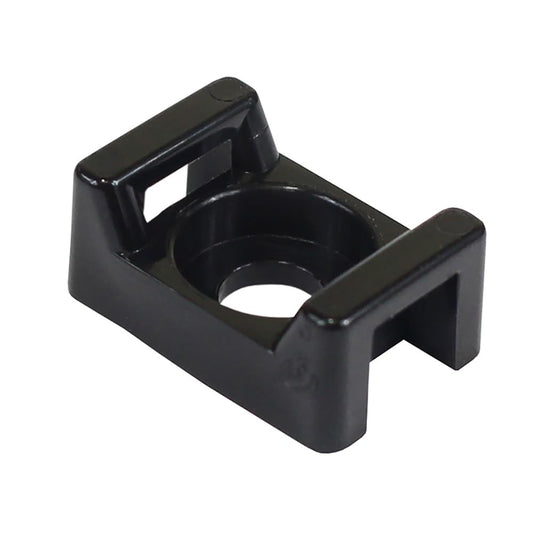 PACER CTM2S8BK-100 Pacer Screw Down Cable TIE Mount - NO 8 Screw Mount Method - Black - 100 Pack
