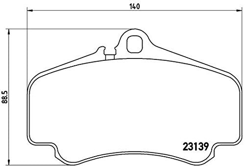 BREMBO P65011 Brembo P65011 Low-Met Front Disc Brake Pad Set PORSCHE OE# 99635194910