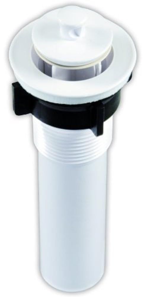 JR PRODUCTS 95215 JR Products 95215 Sink Strainer with Pop-Up Stopper - White