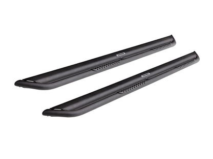 GO RHINO DS4131T RealTruck Dominator Xtreme DS SideSteps - Complete Kit: Sidestep + Brackets | Mild Steel, Textured Black | DS4131T | Fits 2021-2026 Ford Bronco 2-Door (Excludes Bronco Sport)