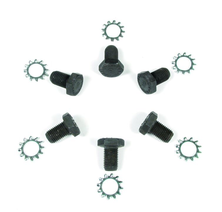 MR GASKET 6710 Mr. Gasket Flexplate, Bolts Gr.8 Gm, Black