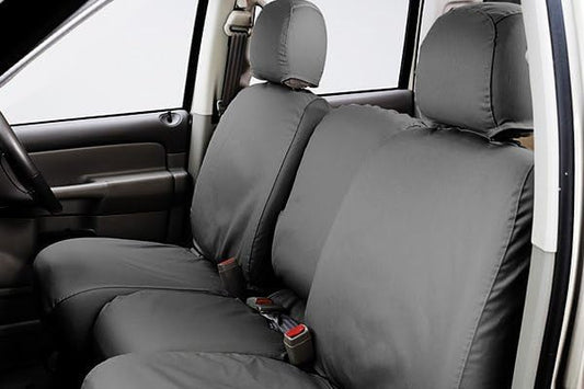 COVERCRAFT SS2588PCGY Covercraft SS2588PCGY - SeatSaver Polycotton 1st Row Gray Custom Seat Covers