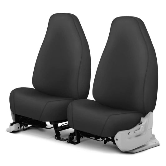 Covercraft SS2299PCCH Covercraft SS2299PCCH Custom-Fit Front Bucket SeatSaver Seat Covers - Polycotton Fabric, Charcoal Black