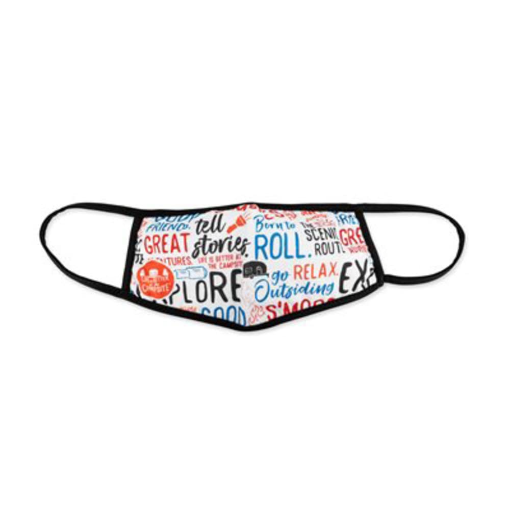CAMCO 53412 Camco Life is Better at The Campsite Adult Face Mask, Graffiti Design – Prevents The Spread of Airborne Particulates – for Everday Use – 100% Cotton (53412)