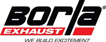 BORLA 20156 BORLA 20156 Exhaust Tip 2.5" Inlet - 4" Single Round Rolled-Edge Angle-Cut Lined Outlet - 6.25" Long Exhaust Tip Embossed with BORLA Logo. Clamp On Mounting Method. Clamp Included.
