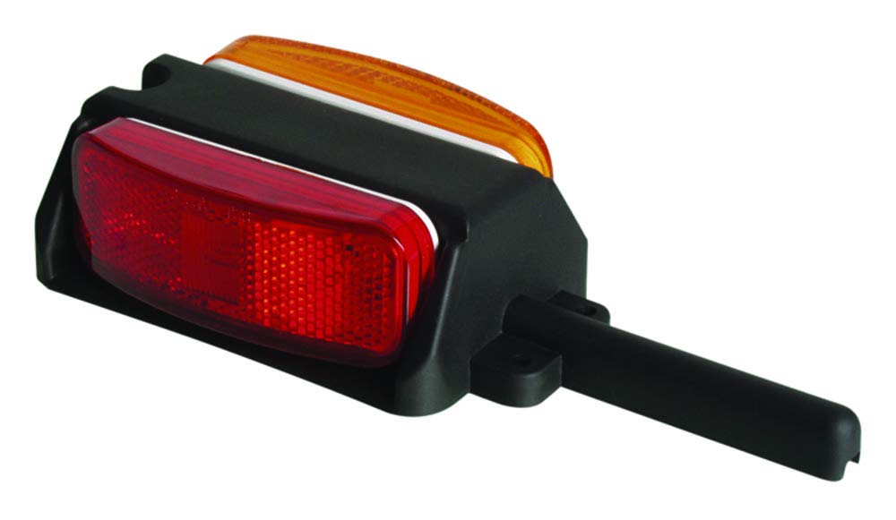 OPTRONICS BA44FNLP Optronics BA44FNLP Amber and Red Left Side reflex Fender Light Assembly