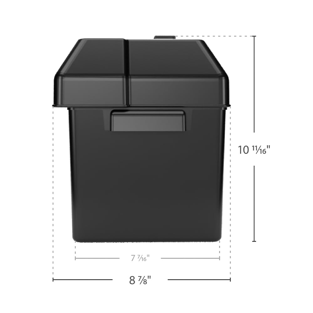 CAMCO 55362 Camco Heavy Duty Battery Box with Straps and Hardware - Group 24 |Safely Stores RV, Automotive, and Marine Batteries |Durable Anti-Corrosion Material | Measures 7-1/4" x 10-3/4" x 8" | (55362)