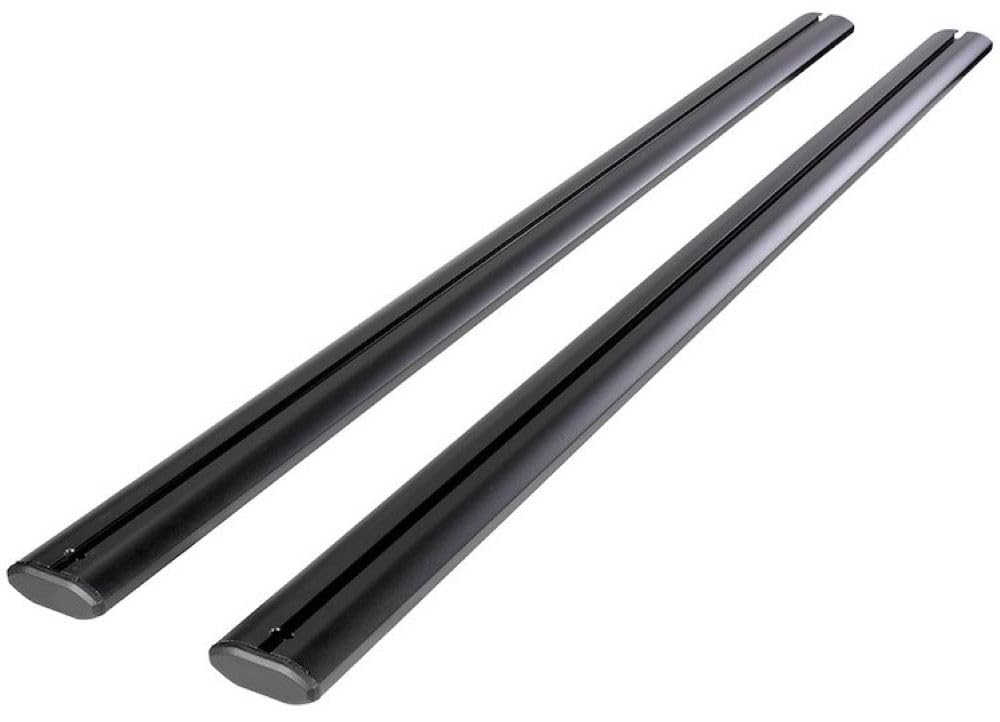 TRAILFX TFXCB01 TrailFX TFXCB01 Tonneau Cover Rails with Cross Bars Fits Full Size Truck Beds Clamp-On Aluminum Powder Coated Black for TrailFX Hard Retractable Tonneau Covers 2 Cross Bars 59 Inch Length