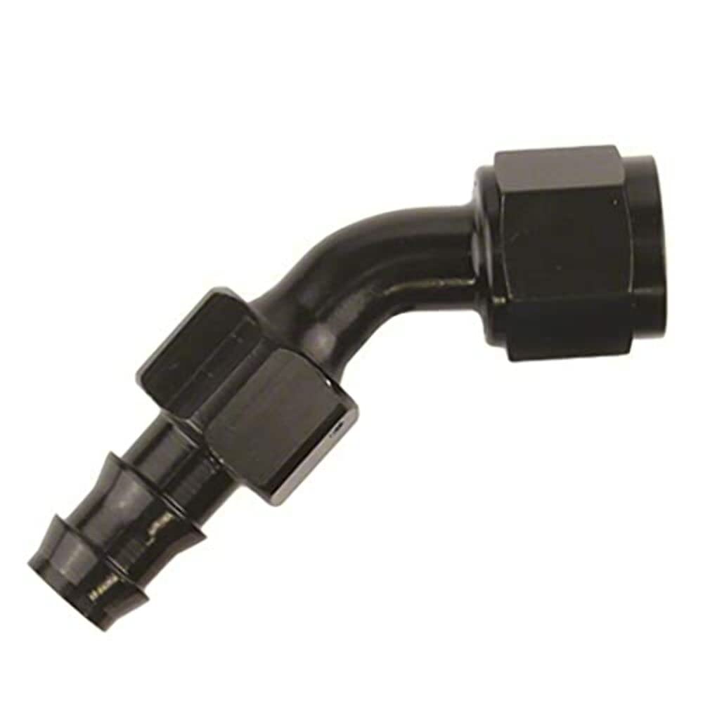SPEEDFX 520445BK Speedfx 520445BK -4AN X 45 BLK PUSH-ON HOSE END