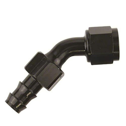 SPEEDFX 520445BK Speedfx 520445BK -4AN X 45 BLK PUSH-ON HOSE END