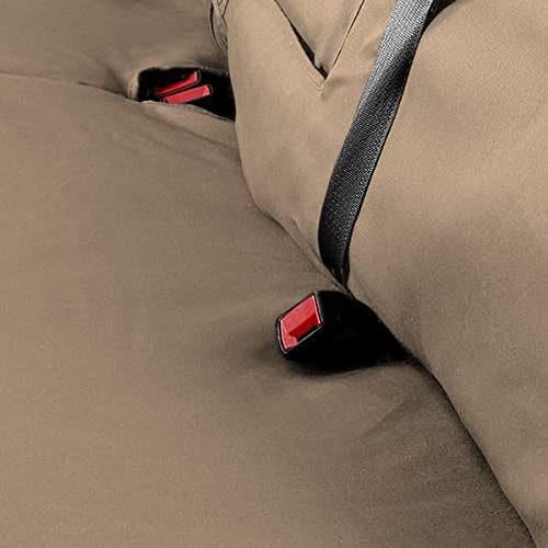 Covercraft SS3259PCTP Covercraft Custom-Fit Front Bench SeatSaver Seat Covers - Polycotton Fabric, Taupe