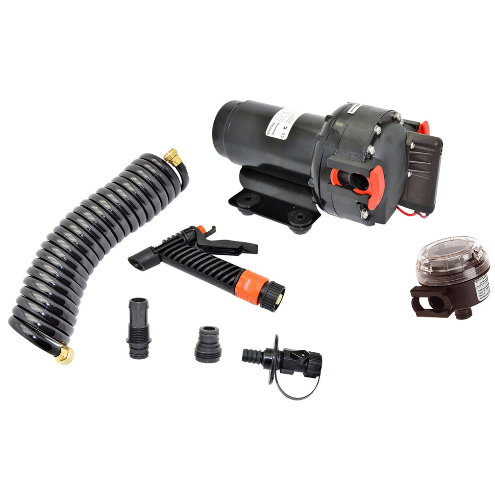 Johnson Pump 64534-24 Johnson Pump 5.2 GPM Aqua Jet Washdown Pump Kit w/Hose - 24V