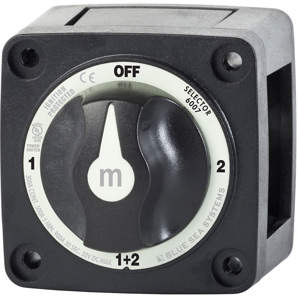 Blue Sea Systems 6007200 Blue Sea 6007200 Battery Switch Mini - 4 Position - Black