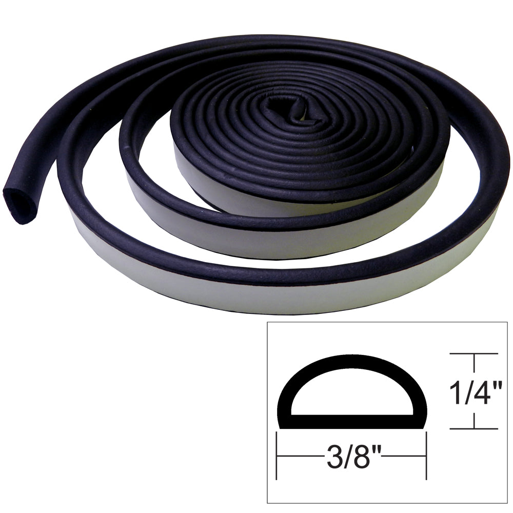 TACO Marine V30-1333B10-1 TACO Weather Seal - 10'L x ¼"H x ⅜"W - Black