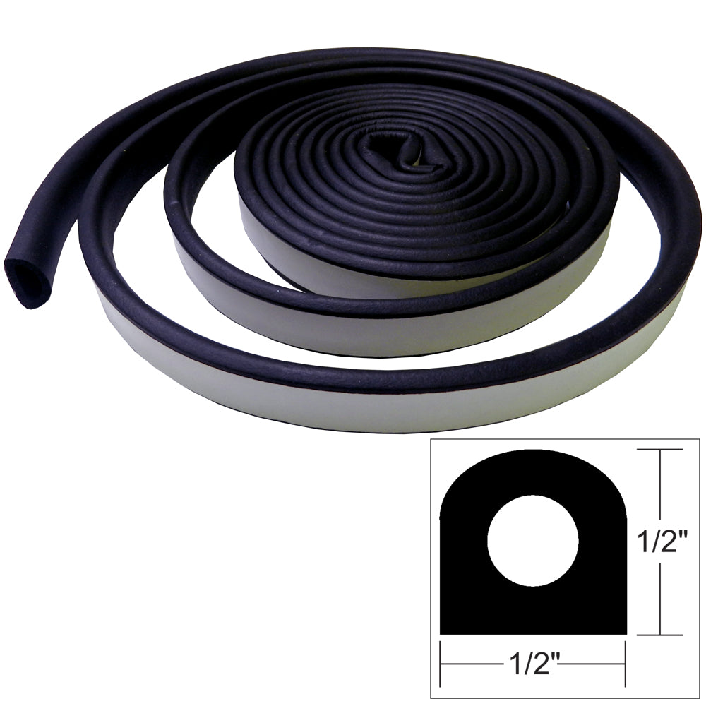 TACO Marine V30-0202B10-1 TACO Weather Seal - 10'L x ½"W x ½"H - Black