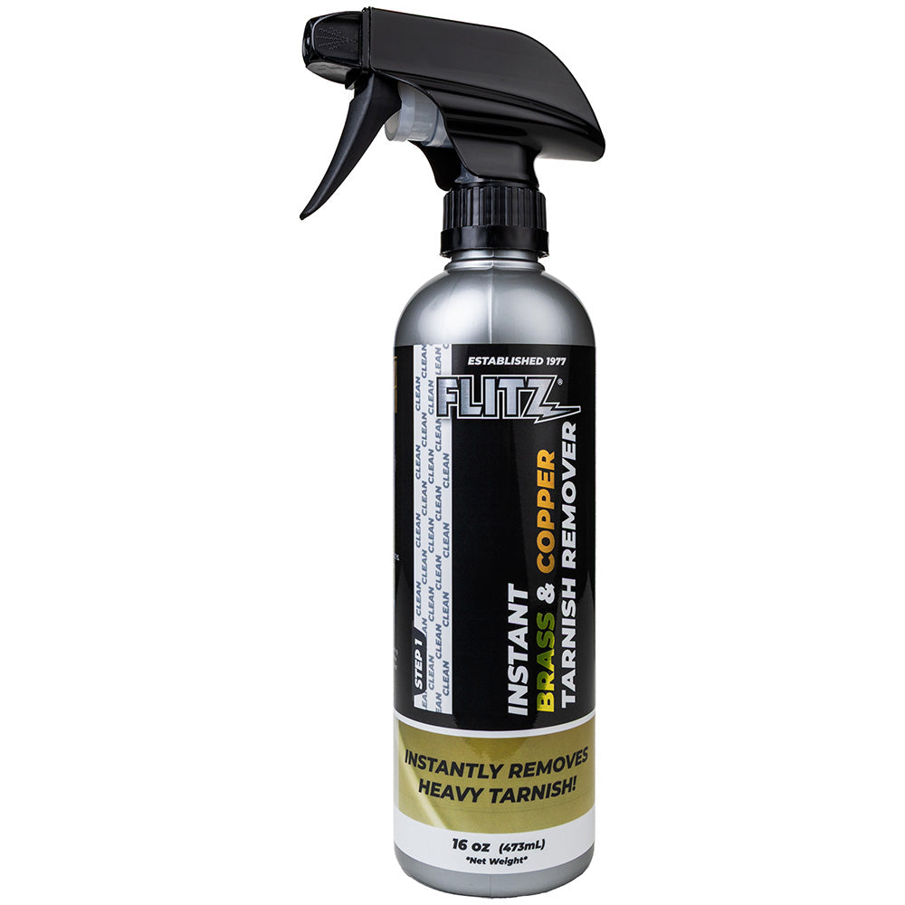 Flitz BC 01806 Flitz Instant Brass & Copper Tarnish Remover - 16. oz Spray