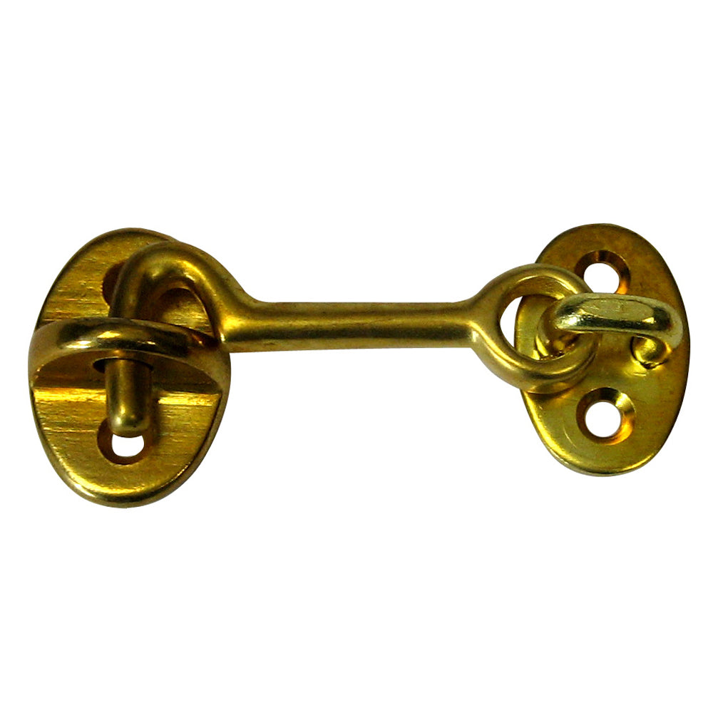 Whitecap S-1401BC Whitecap Cabin Door Hook - Polished Brass - 2"