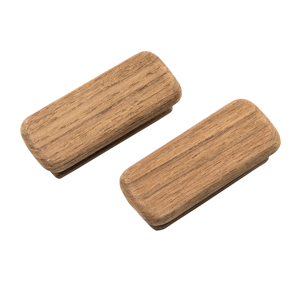 Whitecap 60131-A Whitecap Teak Rectangular Drawer Knob - 2-3/4"L - 2 Pack