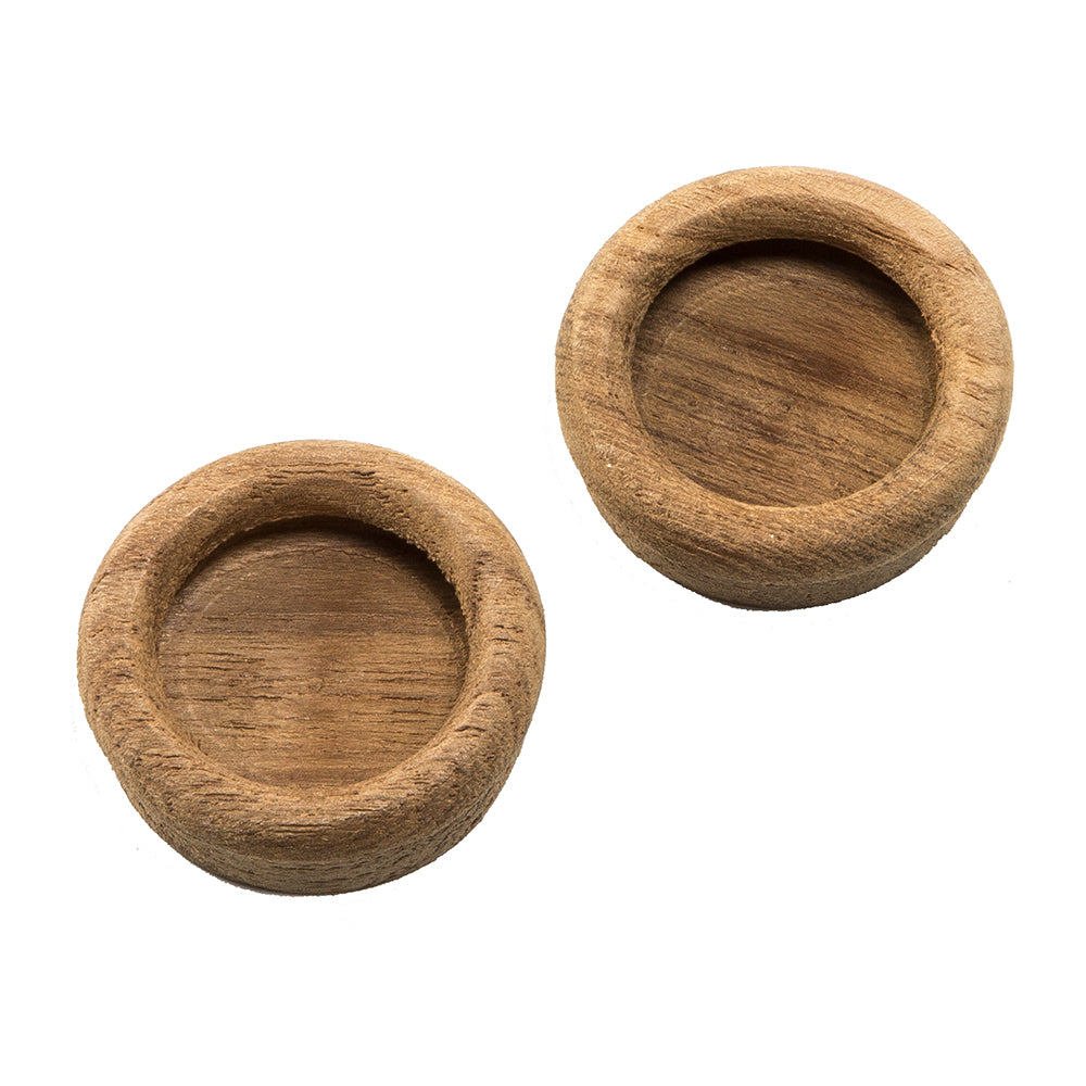 Whitecap 60127-A Whitecap Teak Round Drawer Pull - 1-3/8" Round - 2 Pack