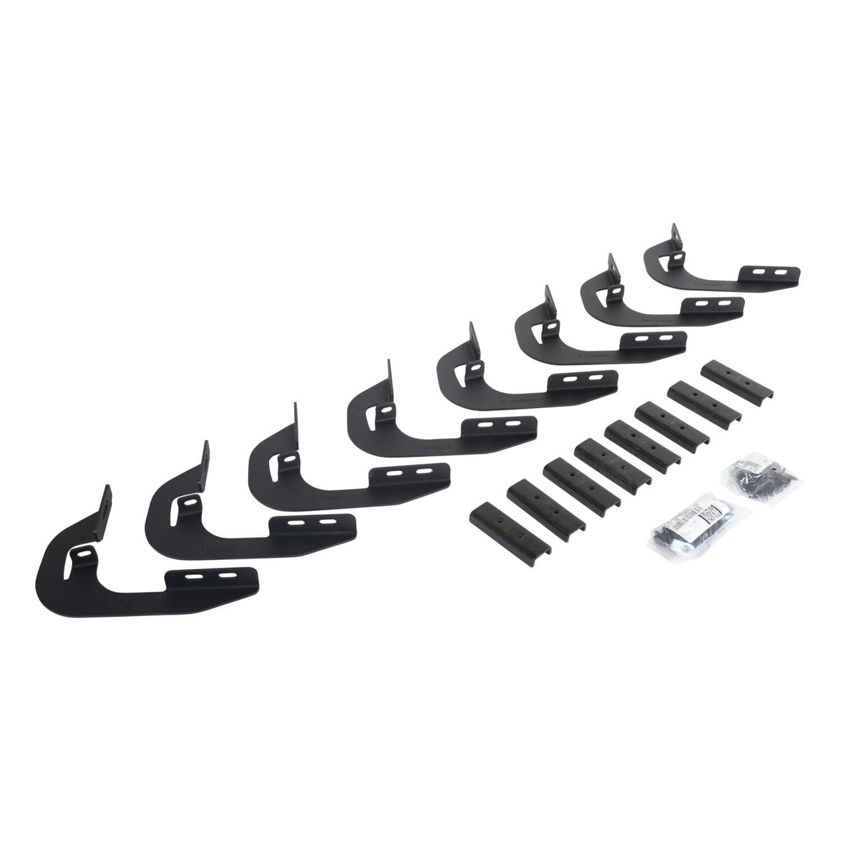 GO RHINO 6944356 Go Rhino V-Series V3 / RB10 Slim / RB20 Slim / RB30 Slim / RB30 Running Board Mounting Brackets | Mild Steel, Textured Black | 6944356 | Fits 2022-2024 Toyota Tundra Crew Max; 23-24 Toyota Sequoia