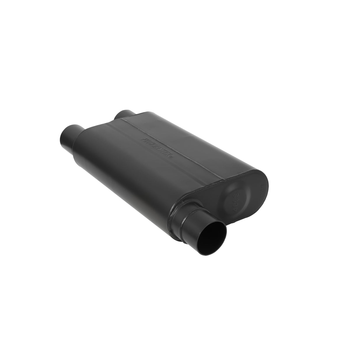 FLOWMASTER 842583 Flowmaster 842583 80 Series Muffler 409S - 2.50 Offset In and 2.50 Dual Out - Aggressive Sound