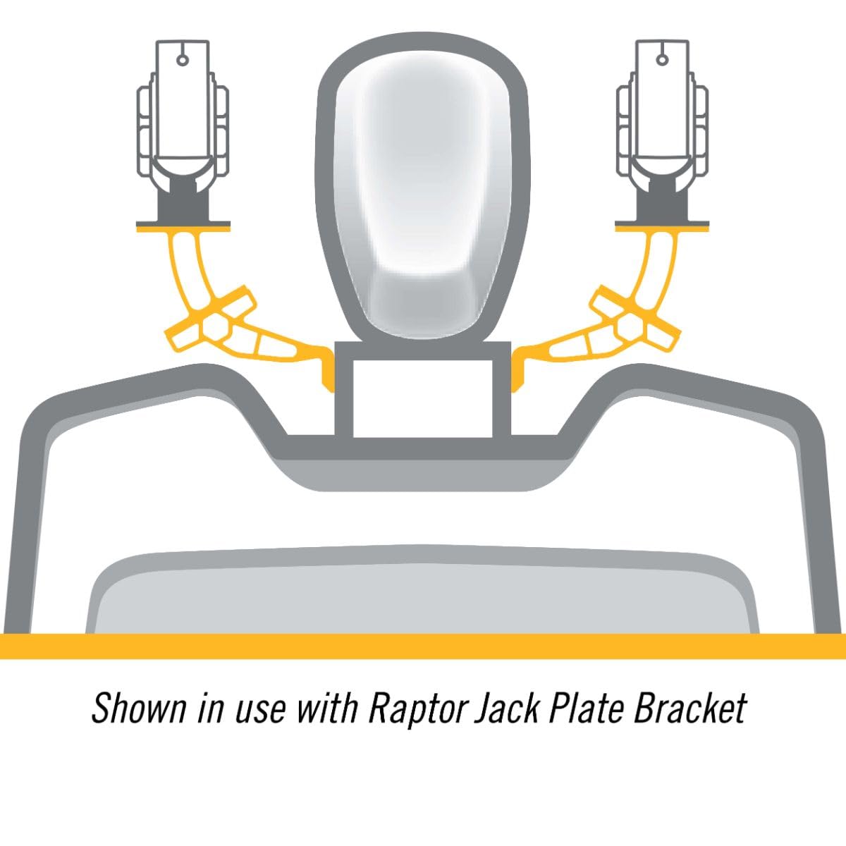 MINN KOTA 1810376 Minn Kota Direct Mount Angle Bracket for Raptor – White
