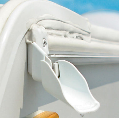 CAMCO 42123 Camco 42123 Gutter Extensions - Pack of 4 , White