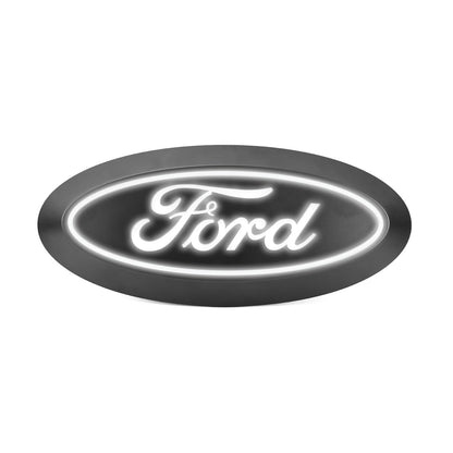 PUTCO 92702 Putco Luminix White LED Oval Light Up Grille Emblem - Fits Ford F250, F350, F450, F550 2026+ w/o Camera
