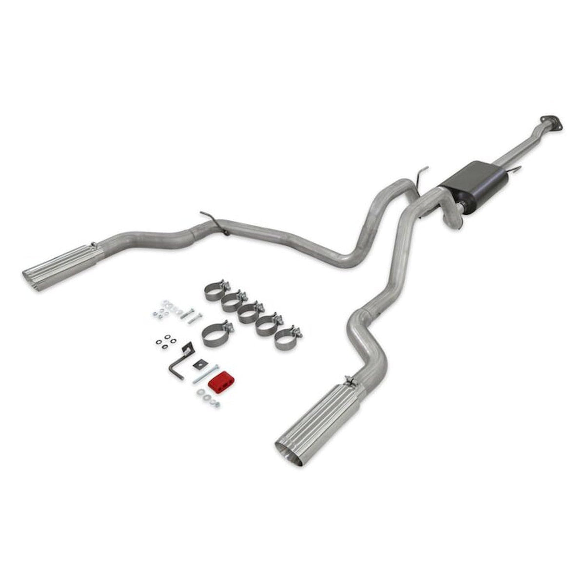 FLOWMASTER 818147 Flowmaster 818147 Force II Cat-Back Exhaust System Stainless Dual Exit Polished Tips
