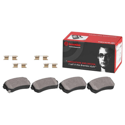 BREMBO P30047N Brembo P30047N Premium Ceramic Rear Disc Brake Pad Set EMGRAND/HYUNDAI/HYUNDAI (BEIJING)/KIA/KIA (DYK)/SSANGYONG OE# 583022HA50
