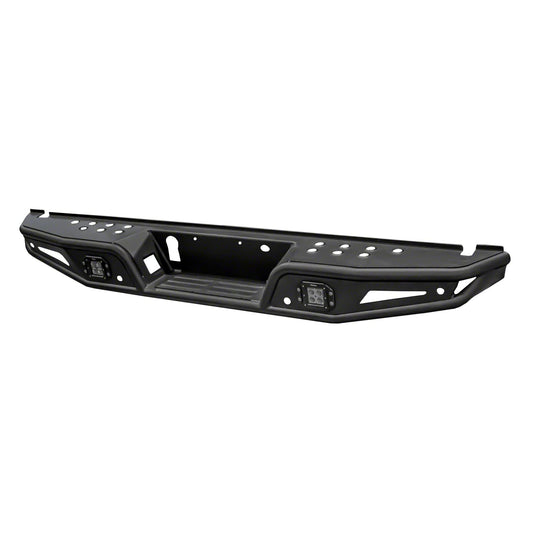 TRAILFX RPRB004TI TrailFX Pre Runner Rear Bumper Fits 2017-2020 Ford F-150 Matte Black Titanium Powder Coated Steel, One-Piece Direct Fit, OE Sensor and Hitch Compatible, Bolt-On Rear Bumper TrailFX RPRB004TI