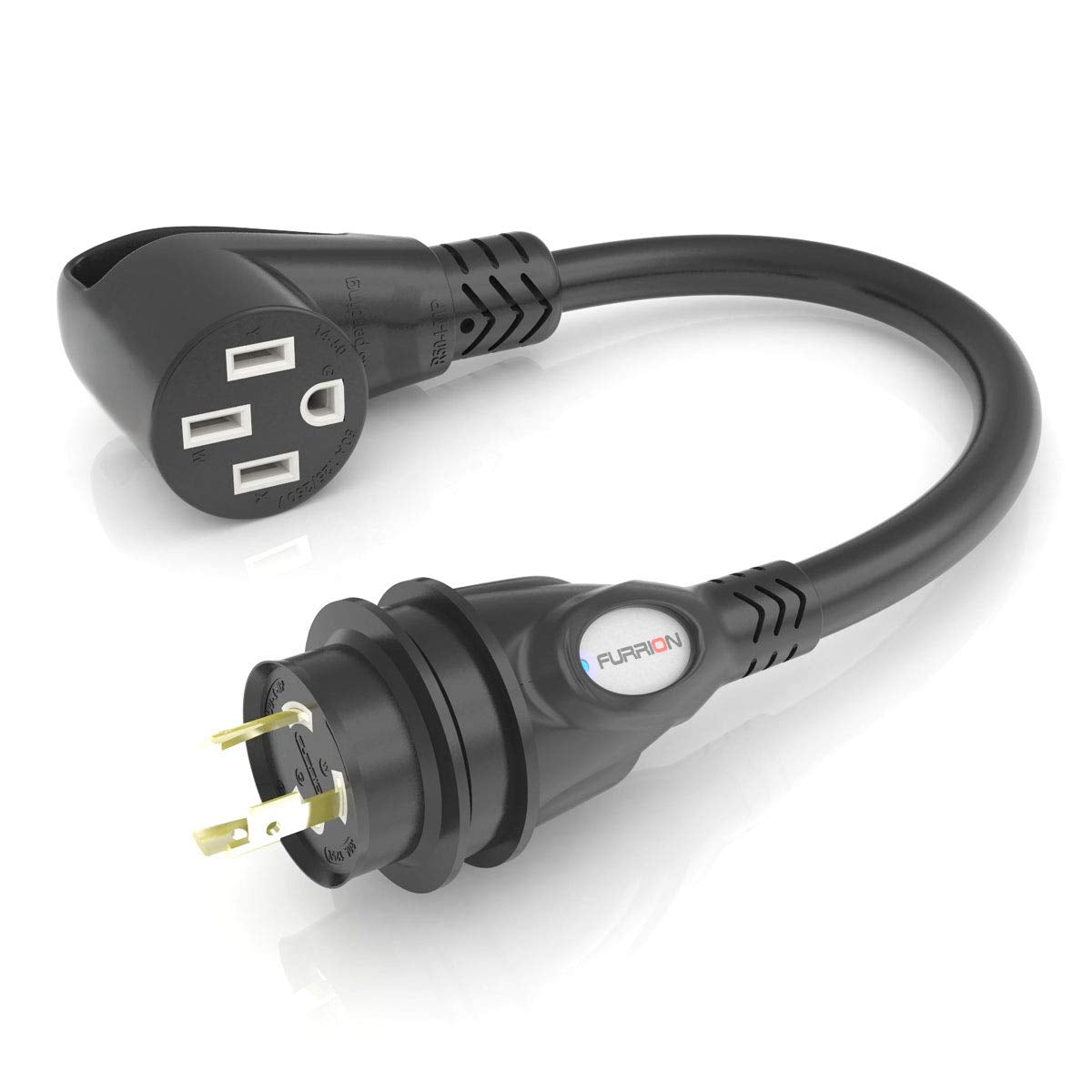 FURRION LLC FP5230R-SB Furrion FP5230R-SB Pigtail Adapter 50A RV Connector to 30A Marine Plug - RV